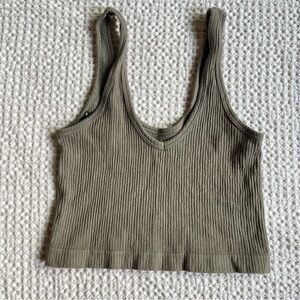 Out From Under Drew Seamless Ribbed Cropped Tank Top